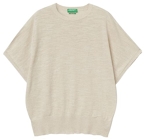 United Colors of Benetton Sweter damski, Ciemnobiały 000, L