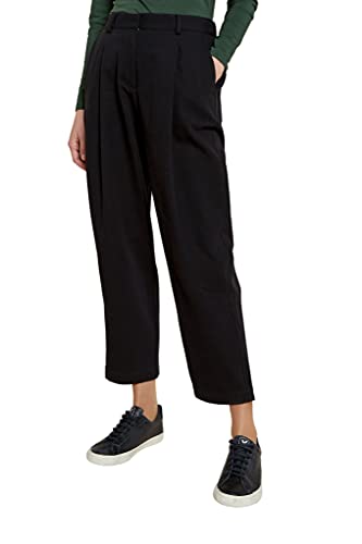 People Tree Spodnie damskie Helka Tapered Casual, Czarny, 40 PL