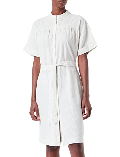 VERO MODA Damska koszulka Vmjily Ss Abk WVN Casual Dress, Desert Sage/Stripes:śnieżnobiały, M