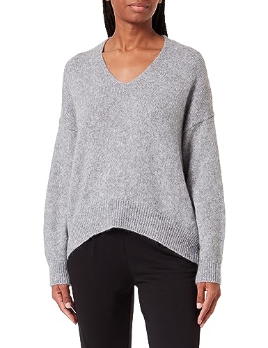 BOSS C_fondiala damski sweter z dzianiny, Silver40., XL