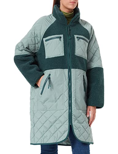 TOM TAILOR Denim Damski Płaszcz pikowany 1032691, 19643 - Green Dust, XL