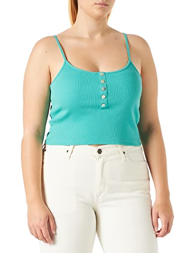 ONLY Onlnessa S/L Short Button JRS Top, Marine Green, XS