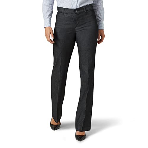Lee Damskie spodnie Flex Motion Regular Fit, Sprany Czarny, 44