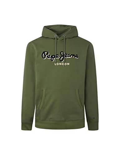Pepe Jeans Bluza z kapturem Lamont Koszula Męska, Zielony (Tymianek), L