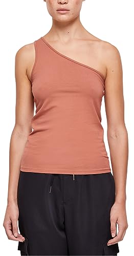 Urban Classics Damski top asymetryczny, dostępny w wielu różnych kolorach, rozmiary od XS do 5XL, Terracotta, 5XL