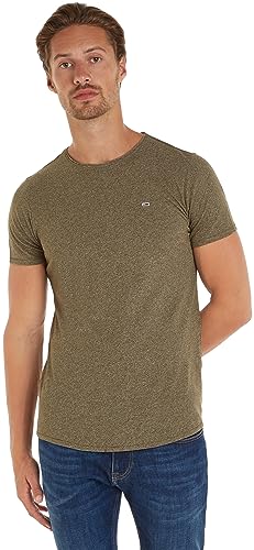 Tommy Jeans Dzianinowe topy S/S, Ciemnozielony oliwkowy, XL