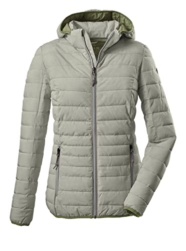 G.I.G.A. DX Damska kurtka funkcyjna Uyaka Stripe Casual o wyglądzie puchu, z odpinanym kapturem