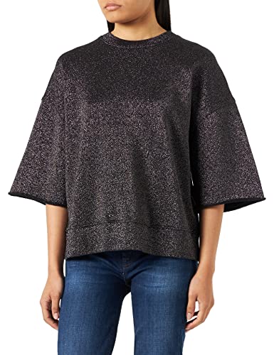 Replay Bluza damska z mieszanki bawełny, 290 Black Lurex, M