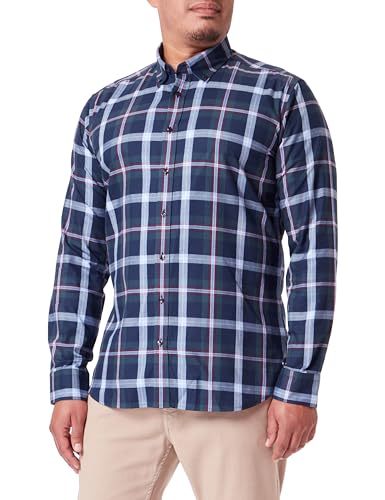 Seidensticker Męska koszula biznesowa – bardzo slim fit – łatwa do prasowania – kołnierz zapinany na guziki – długi rękaw – 100% bawełna, zielony, 40