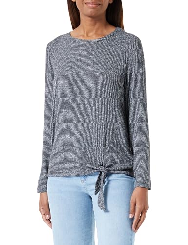 TOM TAILOR Damska koszulka z długim rękawem, 30281 - Evident Anthracite Melange, L
