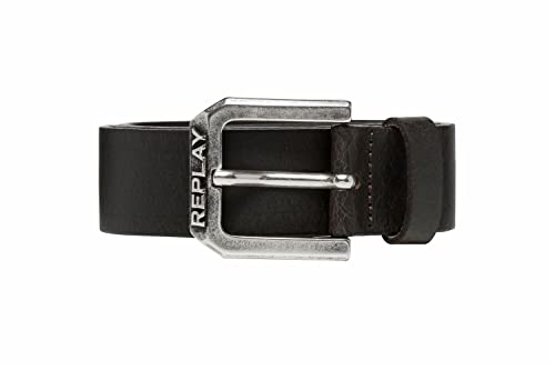 Replay Męski pasek AM2657, 128 Black Brown, 95, 128 Black Brown