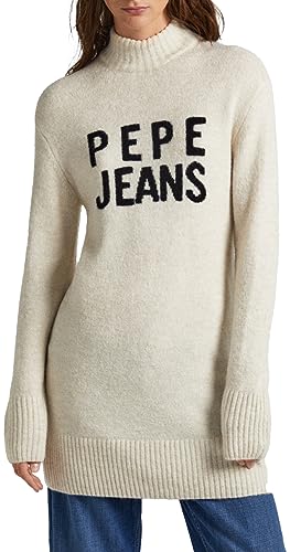 Pepe Jeans Sukienka damska Denisse, beżowy (kość słoniowa), S