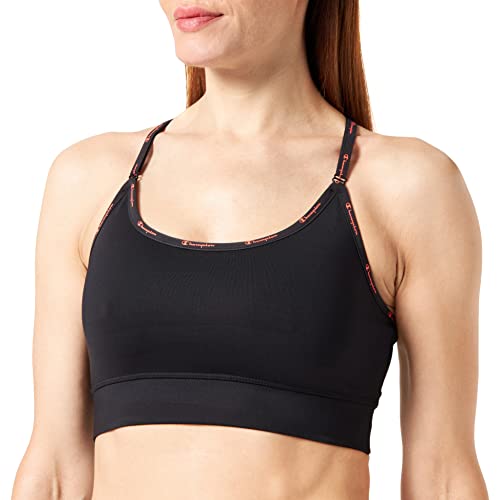 Champion Athletic C-Tech Quick Dry Taped Logo Medium Biustonosz sportowy, czarny, S Kobiety