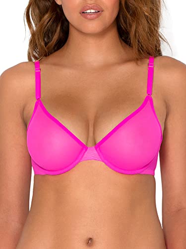 Smart & Sexy Damski biustonosz Sheer Mesh Demi z fiszbinami