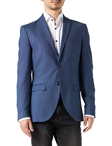SELECTED HOMME Męska marynarka Slhslim-mylologan Blue Struc BLZ B Noos, niebieski (Dark Blue Dark Blue), 46