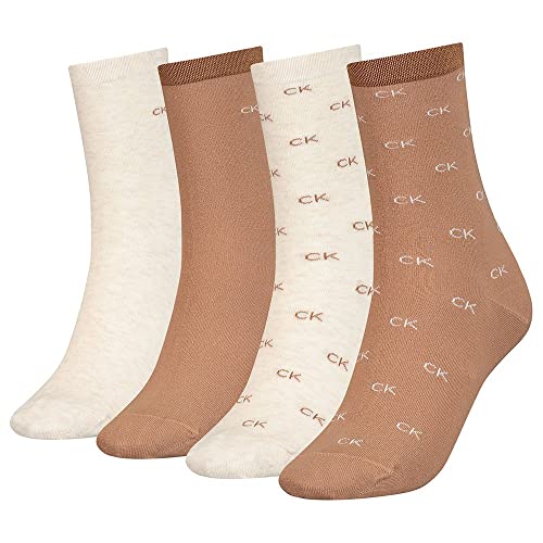 Calvin Klein Skarpety CLSSC damskie, camel combo, rozmiar uniwersalny