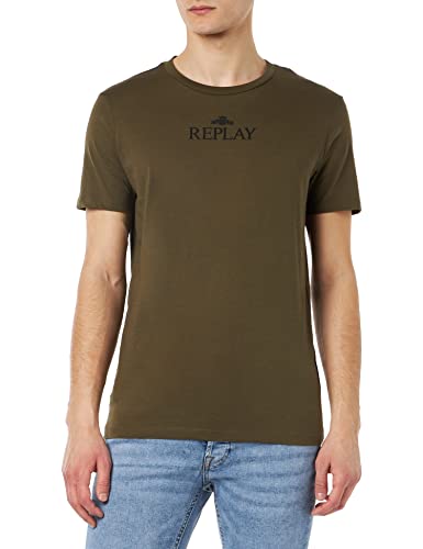 Replay T-shirt męski, Army Green 238, XL