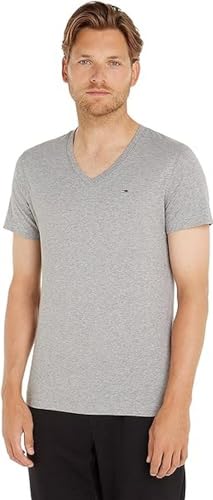 Tommy Hilfiger Dzianinowe topy S/S, Lt Grey Htr, 3XL
