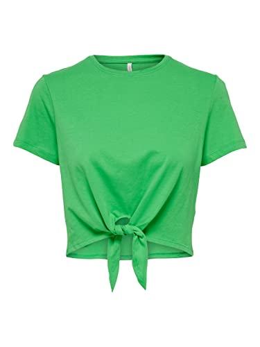 ONLY Women's ONLMAY S/S Short Knot TOP Box JRS T-Shirt, Kelly Green, XL, zielony (Kelly Green), XL
