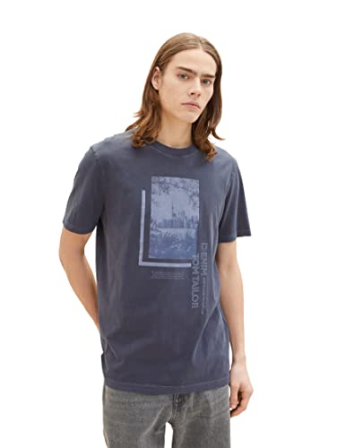 TOM TAILOR Denim Koszulka męska 1036977, 10668-Sky Captain Blue, XXL, 10668 - Sky Captain Blue, XXL
