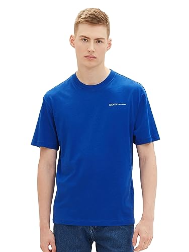 TOM TAILOR Denim T-shirt męski, 14531 - Shiny Royal, L