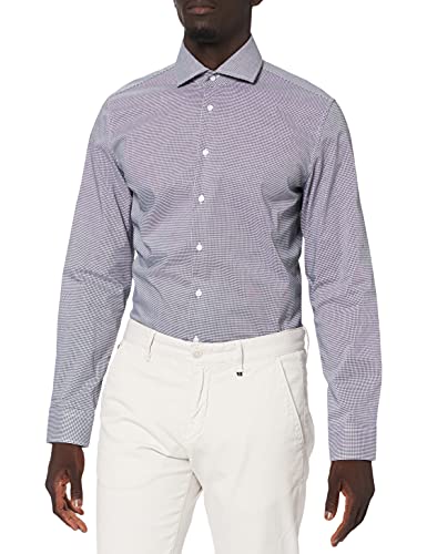 Seidensticker Męska koszula biznesowa, Czarny (Schwarz 39), 39