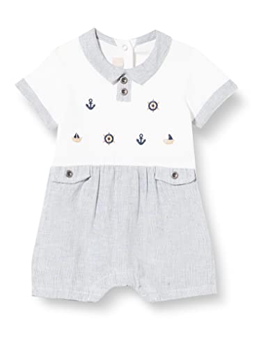 Chicco Pagliaccetto A Maniche Corte Per Bambino zestaw piżamowy, Bianco, 6 miesi?cy