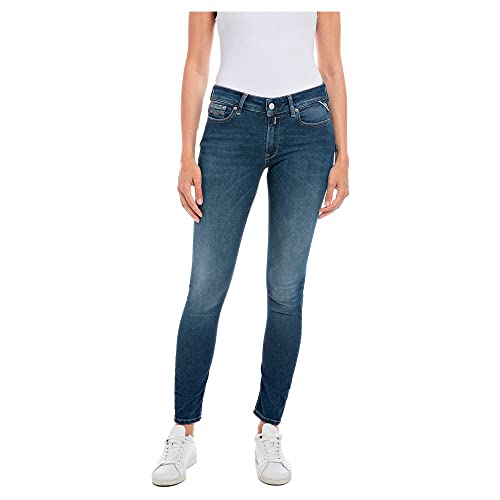 Replay New Luz Hyperflex oryginalne dżinsy damskie, 007 Dark Blue, 23W / 32L