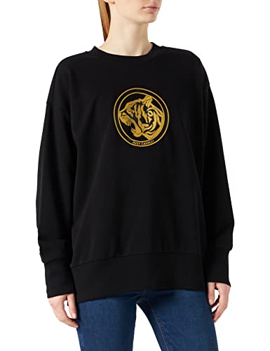Just Cavalli Damski sweter z kapturem Felpa, 900 Black, XXS