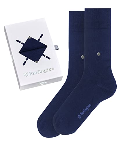 Burlington Mężczyźni Skarpety Basic Uni Gift Box M SO Bawełna jednokolorowe 2 Pak, Wielokolorowy (Sortiment 0040), 40-46