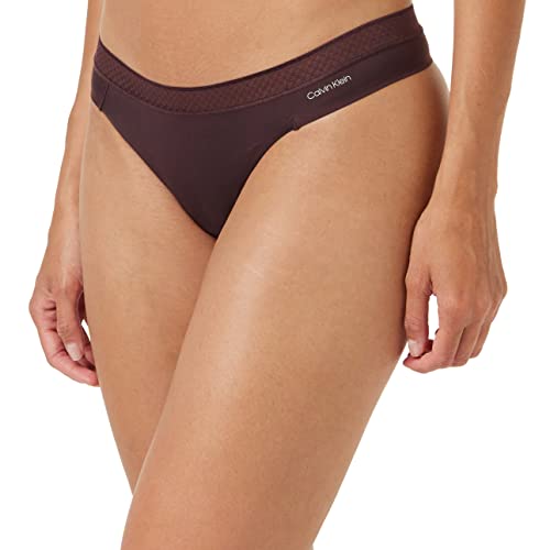 Calvin Klein Stringi damskie, Śliwka zasilająca, XS