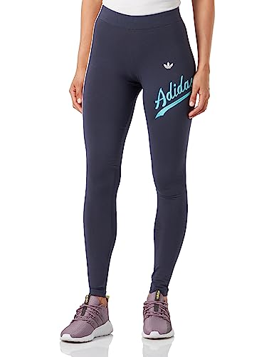 adidas Obcisłe legginsy damskie, Shadow Navy/Wonder White, 10, Shadow Navy/Wonder White, 66