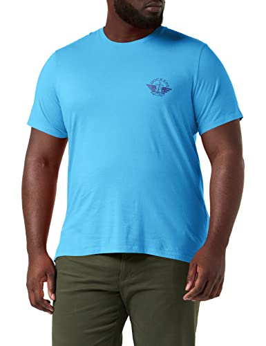 Dockers T-shirt męski z logo, cendre blue, S