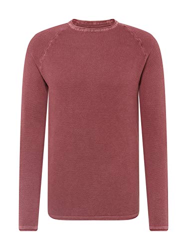 KEY LARGO Thomas okrągły dekolt sweter męski, Bordeaux Red (1303), XL