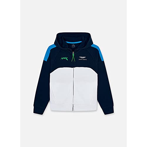 Hackett London Bluza chłopięca Amr Full Zip Hoody Y, 595 NAVY, 11 Lat
