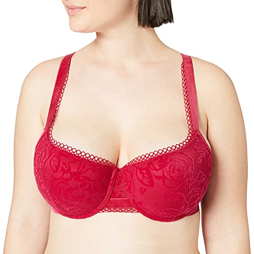 Triumph Damski aksamitny różowy Spotlight WHU biustonosz push-up, Rosso Masai, 70C