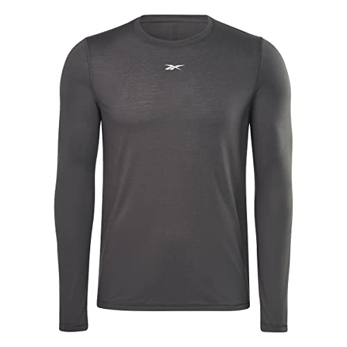 Reebok Męska koszulka z długim rękawem, niebieska, XS, NIEBIESKI, XS