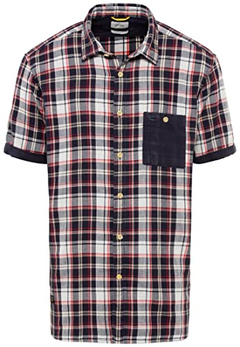 camel active Męska koszula 409233/1S33, niebieska (Night Blue), 3XL, niebieski (Night Blue), 3XL