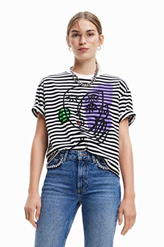 Desigual T-shirt damski, czarny, XXL