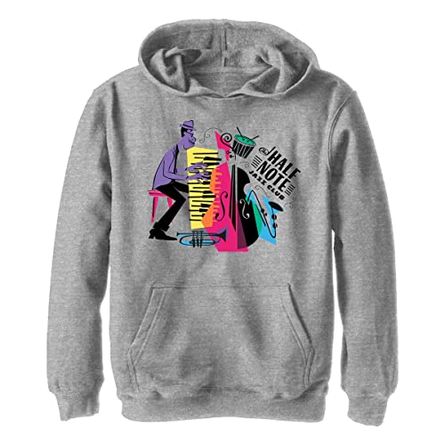 Pixar Chłopięca bluza z kapturem Soul Half Note Jazz Club, Athletic Heather, M, Athletic Heather, M