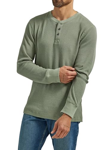 Wrangler Authentics Koszula męska Henley, Spray morski, 3XL