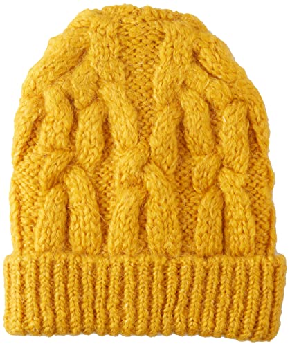 United Colors of Benetton Damska czapka z dzianiny 1kaada005 zestaw akcesoriów zimowych, żółta 29U, jeden rozmiar