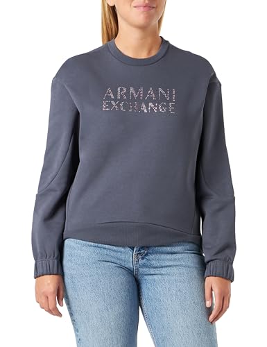 Armani Exchange Damska bluza z kapturem z polaru, z logo, Racing, XS