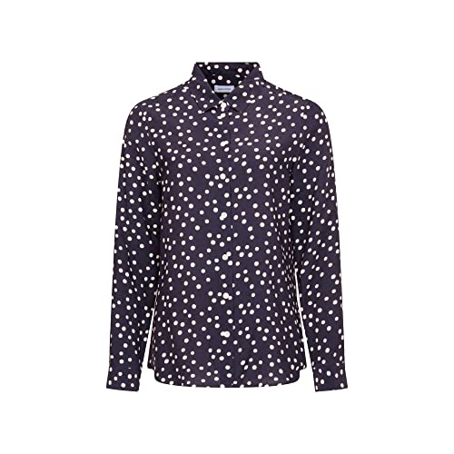 Seidensticker Damska bluzka Regular Fit z długim rękawem, ciemnoniebieska, 38, granatowy, 38