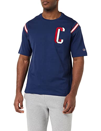 Champion Męski t-shirt Rochester 1919 Bookstore T-Shape S-s, granatowy (Nava), S, granatowy (Nava), S