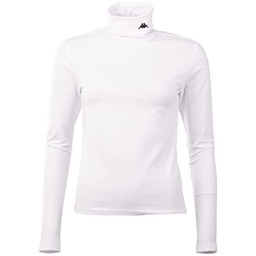 Kappa Damska koszulka Ledi, krój slim fit, Bright White, S