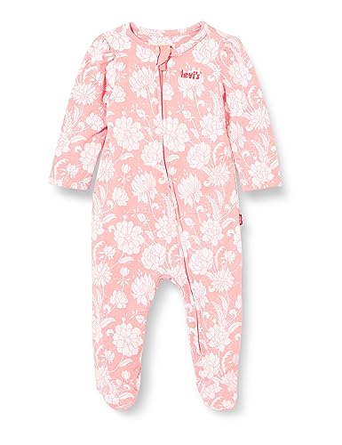 Levi's Kids LVG Floral Footed Coverall 1EJ244 kombinezon, Pink Icing, 6 miesięcy Bimba, PINK ICING, 6 miesięcy