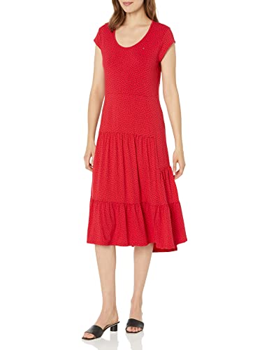 Tommy Hilfiger Damska sukienka J2ddr611-7sm-xs w stylu casual, szkarłatne kropki, XS