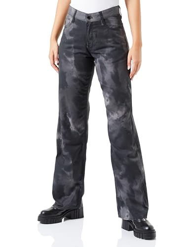 G-STAR RAW Damskie spodnie Judee, Wielokolorowy (Dk Black Blurry Camo D22889-d386-g144), 28W / 30L