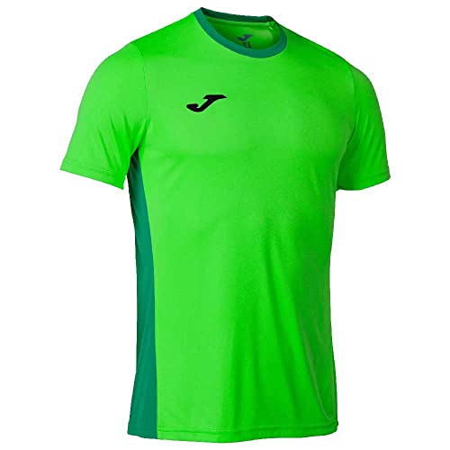 Joma Męski T-shirt z krótkim rękawem, zielony świecący XXXXXXS